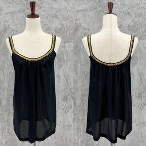 Vintage 60s Henson Kickerknick Pleated Nylon Babydoll Night Gown
